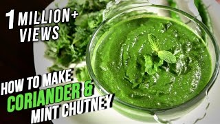 How To Make Coriander Mint Chutney  Easy Recipe By Ruchi Bharani  Basic Cooking [upl. by Nodnerb]