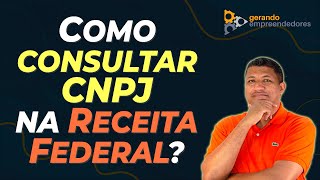 COMO CONSULTAR CNPJ NA RECEITA FEDERAL EXEMPLO CNPJ BANCO DO BRASIL [upl. by Yrtua]