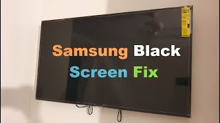 How to Fix Samsung TV Black Screen [upl. by Ecart272]