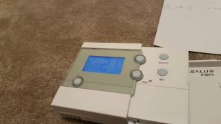 How To program Salus RF RT500 or RT505TX Programmable Room Thermostat [upl. by Fasto]