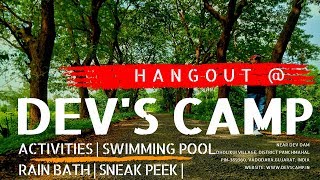 Devs Camp amp Resort  NrBaroda  Activities  Swimming Pool  Rain Dance  Sneak Peek [upl. by Adlecirg886]