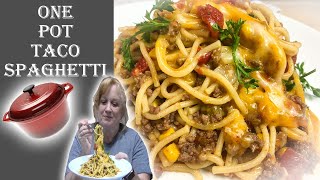 TACO SPAGHETTI ONE POT RECIPE  Cook with me a Delicious Dinner [upl. by Xineohp]