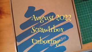 August 2022 Scrawlrbox Unboxing [upl. by Ahsied]