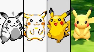 Evolution of Pikachu in Pokemon Games 19962019 [upl. by Sihonn]