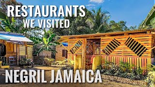 NEGRIL JAMAICA Restaurants in West End We Visited  Part 1 4K [upl. by Ottavia77]