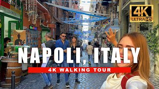 🇮🇹Naples Italy  Walking the Streets of Italy  City Walking Tour  4K HDR  60fps [upl. by Ahsienor]