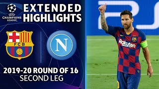 Barcelona vs Napoli  Champions League Round of 16 Highlights  UCL on CBS Sports [upl. by Ylim]