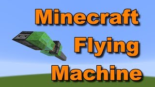 116 How To Make A Flying Machine In Minecraft  Minecraft Tutorials [upl. by Rehptosirhc546]