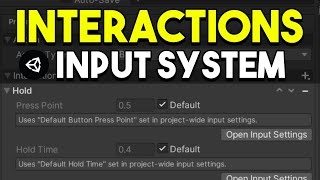 Input System Interactions Explained  Press Hold Tap SlowTap MultiTap  Unity [upl. by Justus]