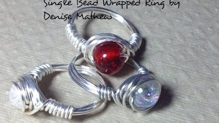 Single Bead Ring tutorial by Denise Mathew [upl. by Yrrep]