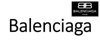 How to Pronounce Balenciaga CORRECTLY [upl. by Lanita837]