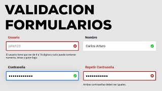 Aprende a Validar Formularios con Javascript y Expresiones Regulares [upl. by Philps]