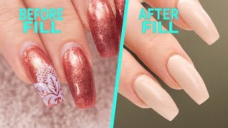 Nail Fill and Rebalance  Step By Step Tutorial [upl. by Elehcin414]