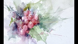 WatercolorAquarela  Demo AzevinhoHolly [upl. by Sherris587]