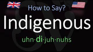 How to Pronounce Indigenous CORRECTLY Meaning amp Pronunciation [upl. by Akeimahs]