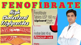 Finolip 145  Lipicard tablet  Fenofibrate tablet uses side effects Mohit dadhich [upl. by Ahsekat]