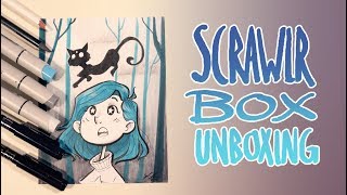 SCRAWLRBOX Unboxing  Art  STRANGER WORLDS [upl. by Yzzik]