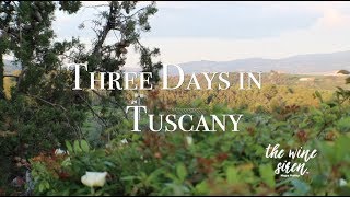 Three Days In Tuscany  Three Wineries in Montalcino [upl. by Ayenet]