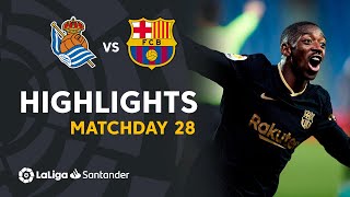 Highlights Real Sociedad vs FC Barcelona 16 [upl. by Oconnor203]