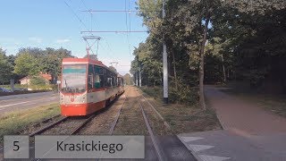 Tramwaje Gdańsk 2019 Linia 5  Cabview [upl. by Hahnert183]