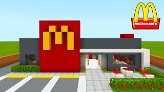 Minecraft Tutorial How To Make A Modern McDonalds Restaurant quot2020 City Tutorialquot [upl. by Anauqahs]