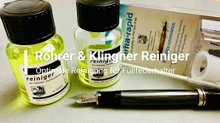 Rohrer amp Klingner Reiniger für Füllfederhalter  Review mit Test [upl. by Haerr366]