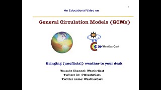 General Circulation Models GCMs [upl. by Nawrocki]