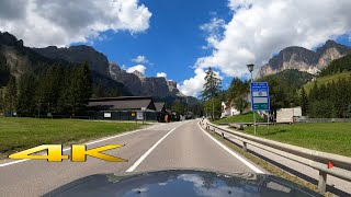 Dolomites Passo Gardena Italy One Epic Drive 4K 60P 🇮🇹 [upl. by Arbrab]