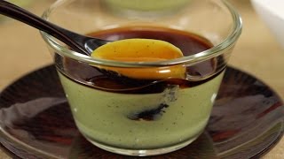 Matcha Panna Cotta Recipe Green Tea Dessert  Cooking with Dog [upl. by Nedyah]