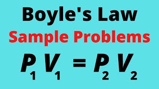 Boyles Law Example Problems [upl. by Crespo404]