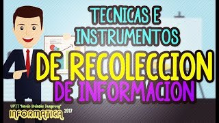 Técnicas e Instrumentos de Recolección de Información Infografia [upl. by Eiliak]