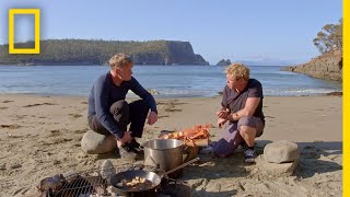 Crayfish Hunting in Tasmania  Gordon Ramsay Uncharted [upl. by Jump]