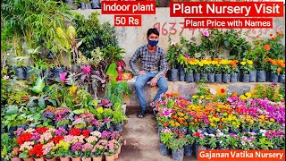 Plant Nursery Visit  Cheapest Plant Nursery  Plant Price with Names  Gajanan Vatika Nursery [upl. by Anilrahc326]