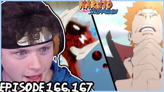 KYUUBI NARUTO VS PAIN Naruto Shippuden REACTION Episode 166 167 [upl. by Simara]