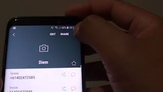 Samsung Galaxy S8 How to Unmerge  Unlink a Contact [upl. by Shurlocke]