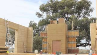 Rammed Earth Construction Timelapse [upl. by Oriel555]