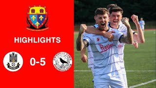 Caerleon 05 Cwmbrân Town  Gwent FA Senior cup  Quarter final highlights [upl. by Dewey831]