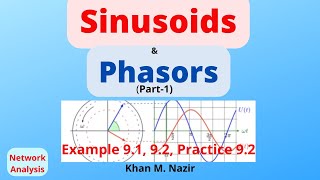 Sinusoids amp Phasors  Example 91 amp 92  Practice Problem 92  921 [upl. by Jervis]