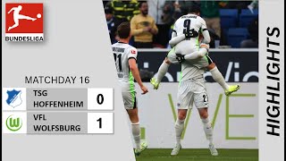 TSG Hoffenheim vs VFL Wolfsburg 01  Highlights  Matchday 16  Bundesliga 202425 [upl. by Lobel]