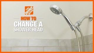 How to Change a Shower Head 🚿  The Home Depot [upl. by Follansbee]