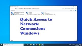 ncpacpl  Quick Command to Access Network Connections in Windows 10817 [upl. by Kinchen]