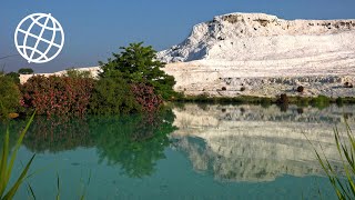 Pamukkale amp Hierapolis Turkey Amazing Places 4K [upl. by Airom]