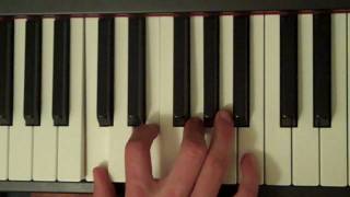 How To Play a C Major 7th Chord on Piano [upl. by Auqinat]