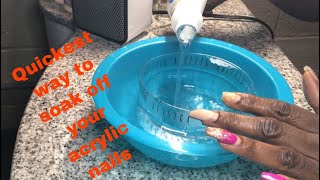 HOW TO SOAK OFF YOUR ACRYLIC NAILS  IAMSELFISHTRINA [upl. by Aerdnaeel265]