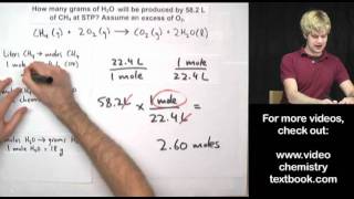 Gas Stoichiometry Equations Part 1 [upl. by Anihcak161]