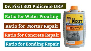 How to Use DR Fixit 301 Pidicrete URP  Water Proofing Mortar Repair Concrete RepairBond Repair [upl. by Rodriguez]