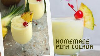 HOW TO MAKE PINA COLADA  Easy Tropical Cocktail Recipe [upl. by Bolanger2]