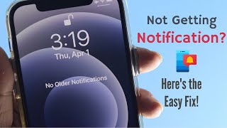 Fix Notifications not working on iPhone iOS 14 How To [upl. by Eikcuhc223]