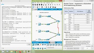 1291 Packet Tracer  Implement a Subnetted IPv6 Addressing Scheme [upl. by Anrehs]