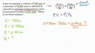 Boyles Law  Practice  1 [upl. by Ettedranreb]